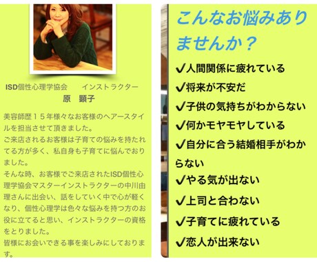 ISD個性心理学を元にあなたの今年と来年の運気や人間関係に対する問題解決を解説します(^-^) イメージ2