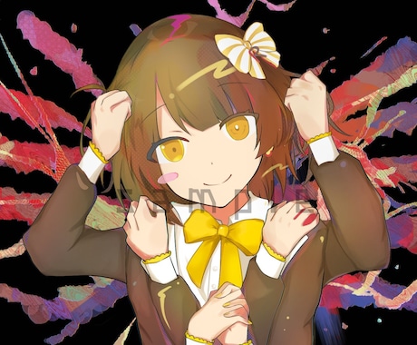 王道本家参考歌ってみたサムネイルを描きます あなたのキャラクターがあの歌みたサムネイルに！ イメージ2