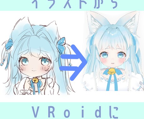 イラストそっくりのVRoidのお顔作ります ご自身のVRoidのクオリティを上げたい・立ち絵に寄せたい方 イメージ2
