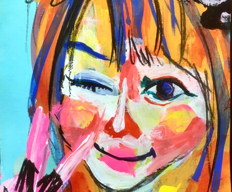 プレゼント用の似顔絵を絵画用のキャンバスに描きます 世界に一つのオシャレなプレゼントがあればなぁ、そんなあなたへ イメージ2