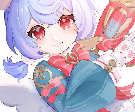 綺麗でかわいいキャラクターイラスト制作いたします SNSアイコンや立ち絵、スタンプなど幅広く制作いたします イメージ1