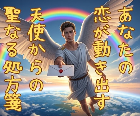恋愛の導き★守護天使のメッセージをおくります あなたに寄り添い，励ます天使からのメッセージです イメージ1