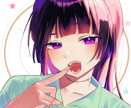 SNS等の活動アイコンを作成します 絵柄が好みな方。サンプルを見て頂けたら嬉しいです。 イメージ1