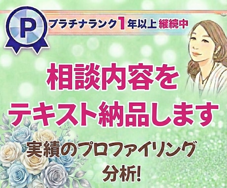 相談内容を的確に文章化し,テキスト納品します 複雑な相談内容を客観整理し文章にまとめ解決の一歩へ進みます イメージ1