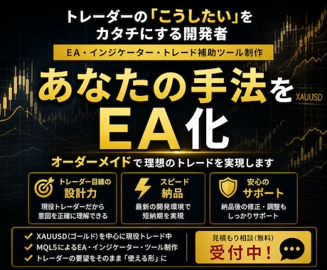 あなたの手法をMT5自動売買EAにします イメージ1