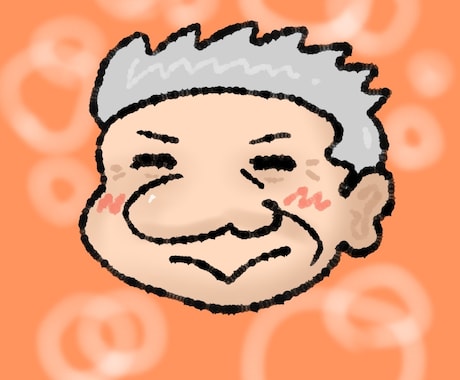 アイコン用の似顔絵を描きます シンプルで柔らかいタッチの似顔絵を作成します！ イメージ1