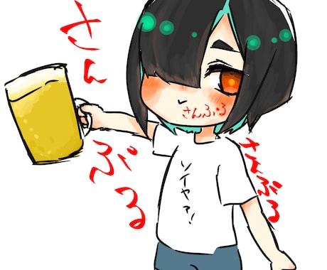 リーズナブルな価格でキャラクターを描きます 商用利用OK、追加料金無し1500円でどんな絵も描きます イメージ2