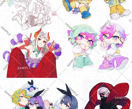 可愛い系のイラスト描きます 可愛い＆彩度高めのイラスト好きな方居ましたら是非！ イメージ2