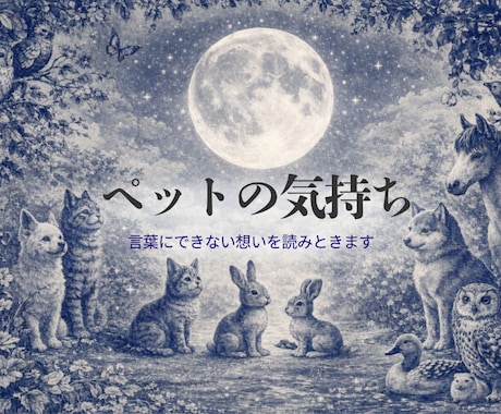 月の光に乗せたペットからの言葉をお届けします 虹の橋を渡ったペットから月を介して届く愛のメッセージ イメージ1