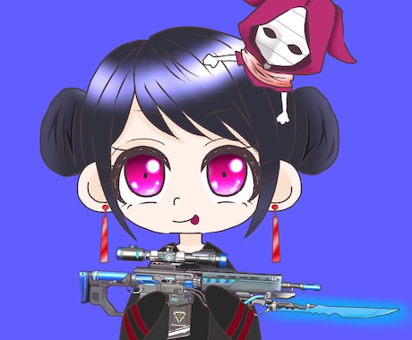 ミニキャラアイコンを作成致します ゲームやTwitterなどで使用したい方向けイラストです！ イメージ2