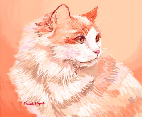 色鉛筆風 ペットイラスト描きます おしゃれなカラーリングで制作します！ イメージ2