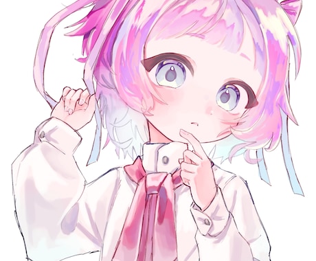 8月末まで 可愛いイラスト描きます 値段はバストアップの構図です。1枚絵、アイコン、立ち絵等。 イメージ1