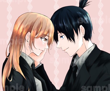 映えるアイコン用イラスト、夢絵を描かせて頂きます 似顔絵イラストも承っております イメージ2