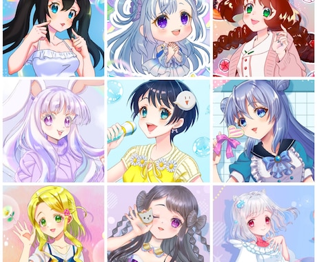 人物を可愛くお描きします SNS・アイコン・配信活動・グッズ化・ご鑑賞用などに是非！ イメージ2