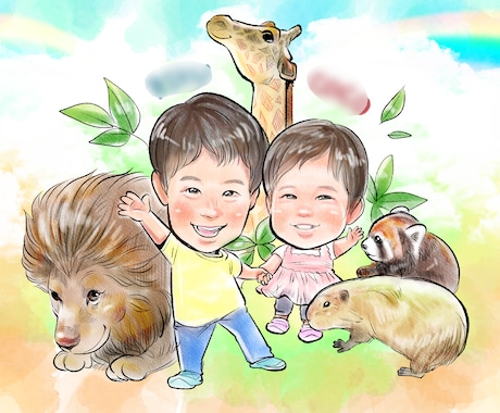 あなたの想いにぴったりの似顔絵をご提案いたします イメージ1