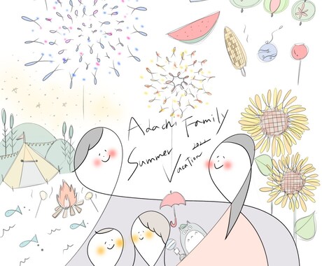 オリジナルイラス癒しの絵を描きます イメージ1