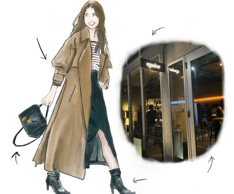 ファッション系イラスト作成します 国境を超えた洗練されたデザイン イメージ2