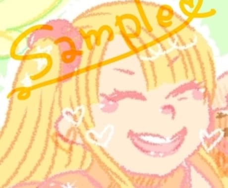 カラフルキュートなアイコン描きます