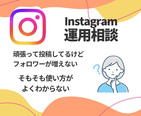 飲食店のインスタ相談！なんでもお悩み聞きます 操作が不安、投稿が伸びない！なんでもOKです！ イメージ2