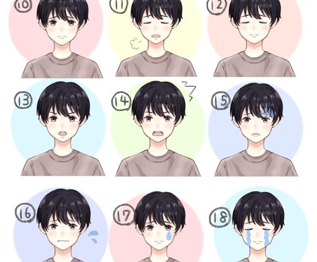 お好きな表情４種セット作成します 似顔絵もOK！ブログ・SNSなどに♪ イメージ2