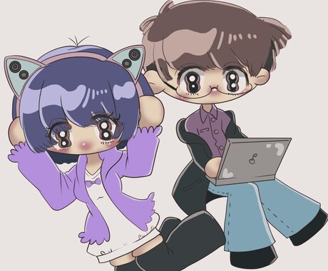 最短2日！可愛いミニキャラ作成します 活動者さんにおすすめ！商用利用・背景透過が無料！ イメージ2