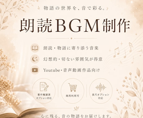 朗読BGMを制作します