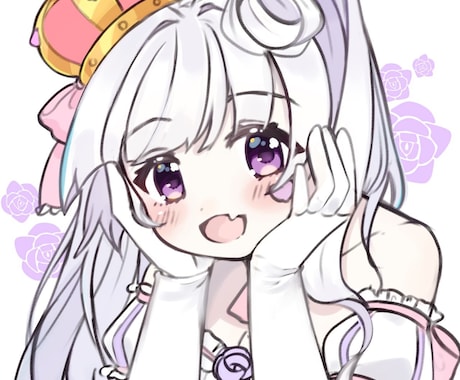 きゅるんと可愛い女の子を描きます イメージ1