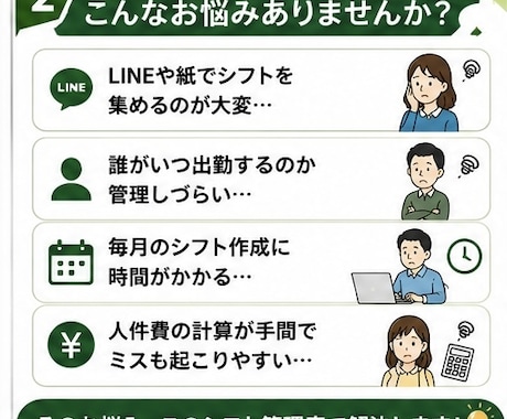 飲食店向けシフト管理表を作成します シフト管理自動化Googleフォーム連携シフト表作成します イメージ2