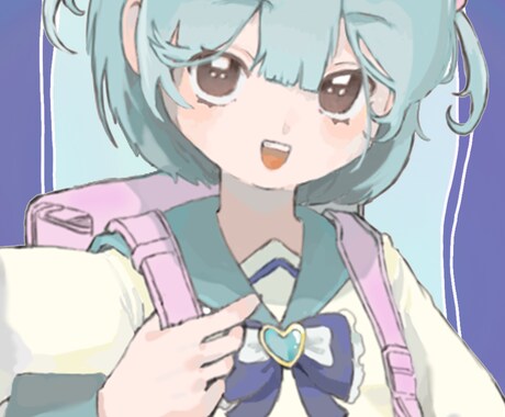 SNSなどのキャラクターアイコンを描きます カワイイキャラクターを丁寧に制作します！ イメージ1