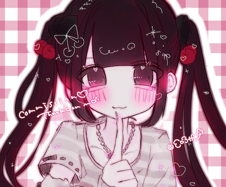 かわいくて淡い雰囲気のアイコンイラストを描きます イメージ1