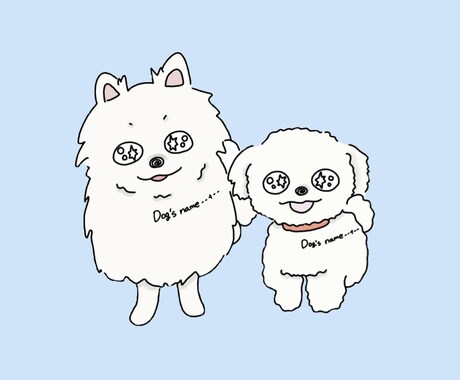 キラキラおめめのペットイラスト描きます イメージ1