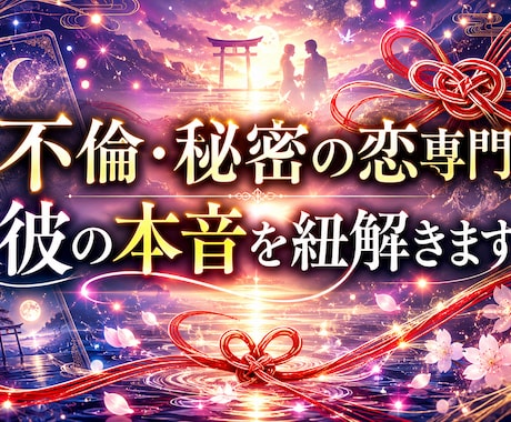 秘密の恋の行方をチャネリングで占います オラクルカードで彼があなたに隠す本音と未来を視ます イメージ1