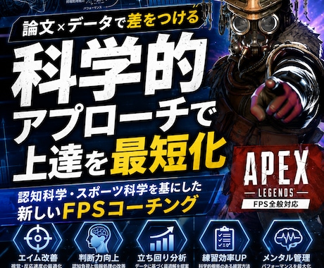 e-Sportsを一味違う方法でレクチャーします 【科学的アプローチでFPSのエイム、ムーブを上達させます】 イメージ1