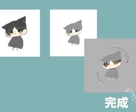 最短1日✨可愛いミニキャラアイコン描きます SNSで使える可愛いミニキャラアイコン制作致します☺️✨ イメージ2