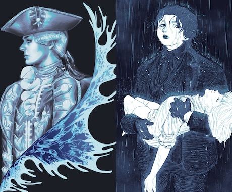 一枚絵・立ち絵・アイコン・ヘッダー描きます 西洋絵画のような美しいイラスト作成 イメージ2