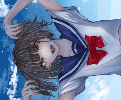 1枚絵、夢絵、キャラクターデザインなどを提供します かわいい女の子、綺麗な女の子、かっこいい男の子を描きます！ イメージ2