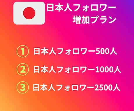 Instagramのフォロワー1000人増やします 本物の日本人ユーザーが対応します！