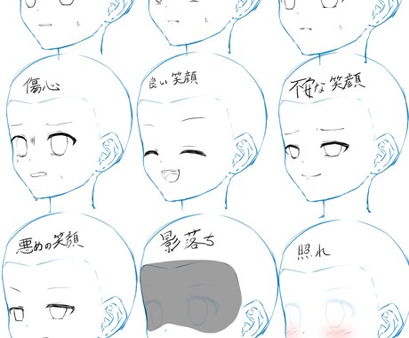 TRPGなどの立ち絵を描きます 雛型は決まってるのでキャラと表情指定だけでOK！ イメージ2