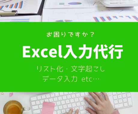 Excel入力業務承ります イメージ1