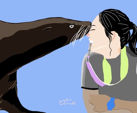 写真をイラストにします 大切な写真をお預かりし、イラストに致します。 イメージ2
