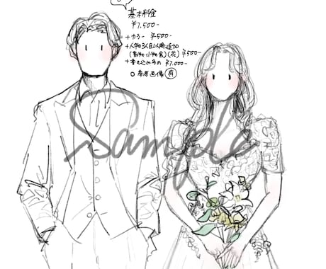 あなただけのシンプルなモノクロイラスト描きます かわいくてノスタルジック。シンプルだからかわいい。 イメージ2
