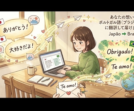 日本×ブラジルがポルトガル語を自然な表現に訳します イメージ1