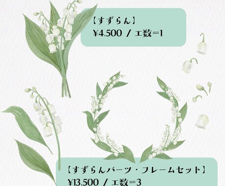 現役デザイナーが季節のお花のイラスト描きます 透明水彩の柔らかさや滲みが魅力♩ イメージ2