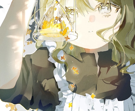 繊細で温度の伝わるイラスト︎✿可憐な女の子描きます お祝いやアイコン、MVやサムネ その他お気軽にご相談下さい！ イメージ2