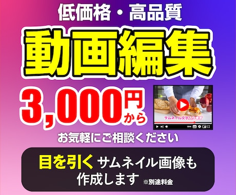 現役YouTuberが動画編集致します 視聴者が飽きない動画制作をい心掛けています。 イメージ1