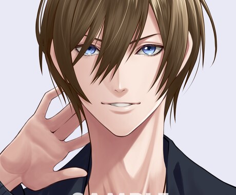 キレイ系男子のアイコン＆BUイラスト販売します SNSのアイコンやヘッダーにいかがですか。 イメージ2
