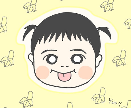 似顔絵アイコン描きます 子供から大人まで作成しますのでどなたでも大歓迎です。 イメージ2