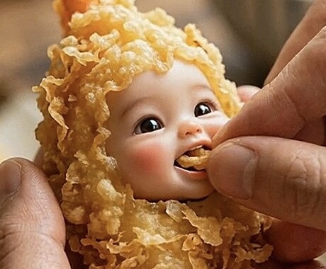 AIで食べ物が自分を食べるASMR動画作ります イメージ1