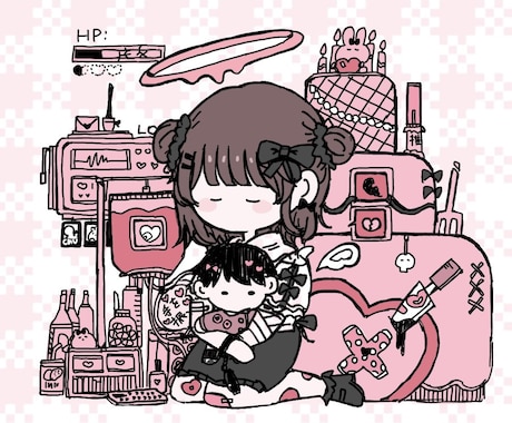 実績100体以上!ゆるいイラストを制作します