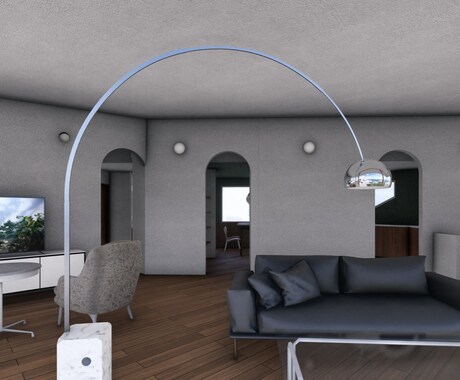 短納期/提案用の内観3Dパースを制作します 建築系大学院及び設計事務所の経験を活かし、短納期で制作します イメージ2
